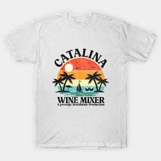 CATALINA WINE MIXER VINTAGE RETRO SUNSET T-Shirt